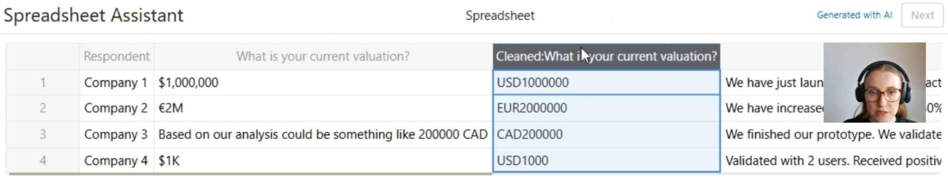 Spreadsheet Assistant